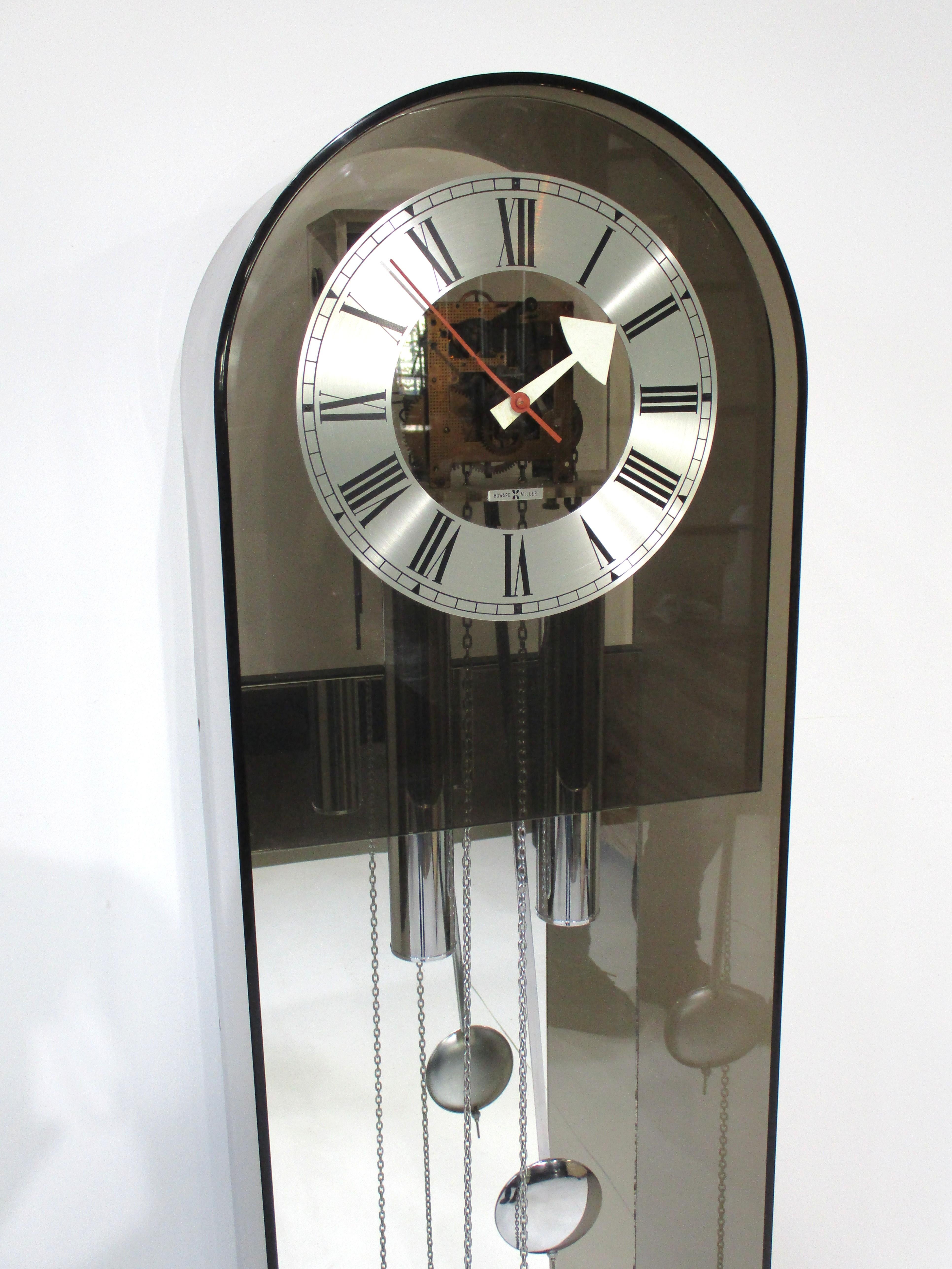 Howard Miller George Nelson Grandfather Clock Model 677 In Good Condition For Sale In Cincinnati, OH