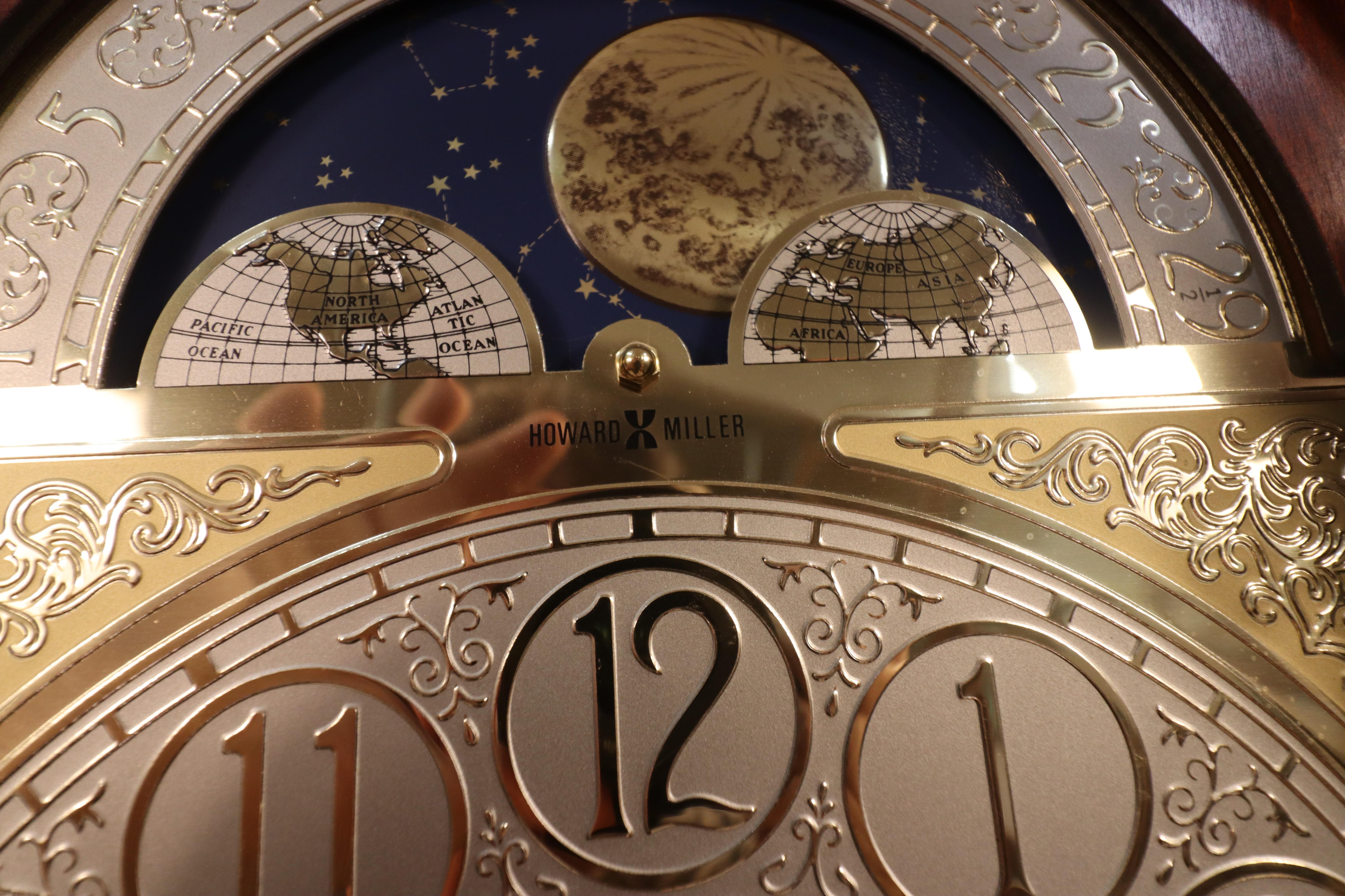 Late 20th Century Howard Miller Glen Ellyn Grandfather Clock