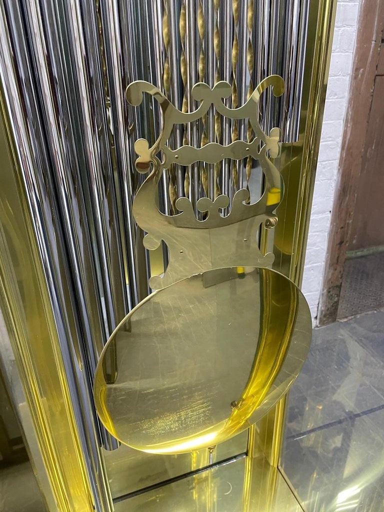 Glass Howard Miller Grandfather Clock For Sale