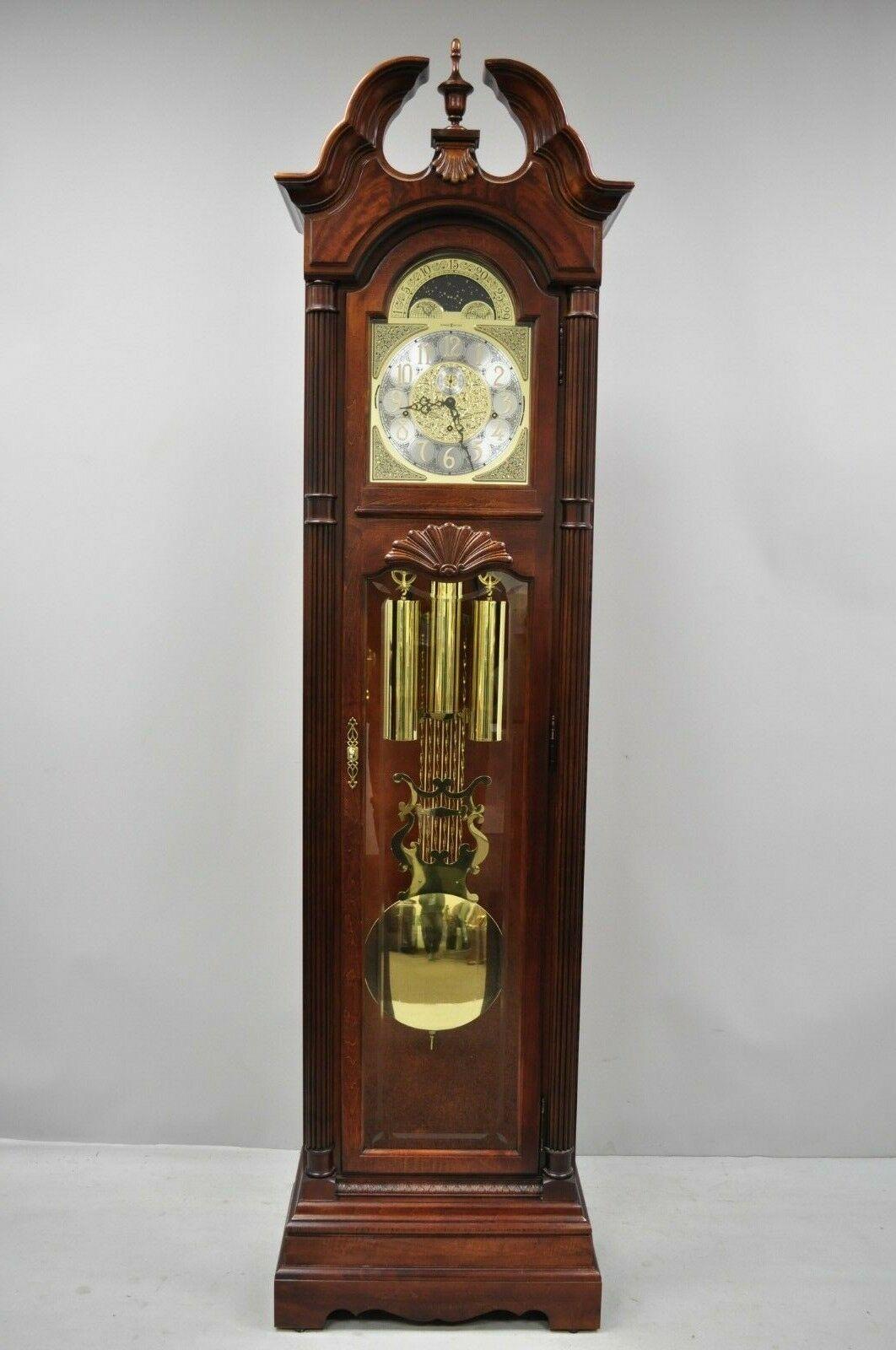 Howard Miller Landsbury Grandfather Clock 610-698 Cherry Tall Case 2