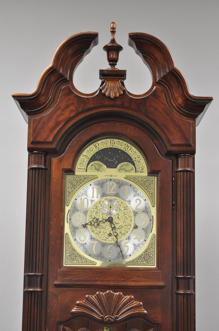 Howard Miller Landsbury Grandfather Clock 610698 Cherry Tall Case at