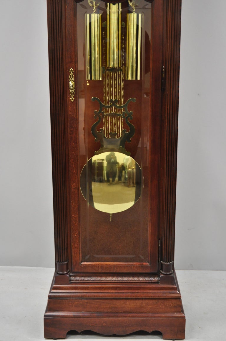 Howard Miller Landsbury Grandfather Clock 610698 Cherry Tall Case at