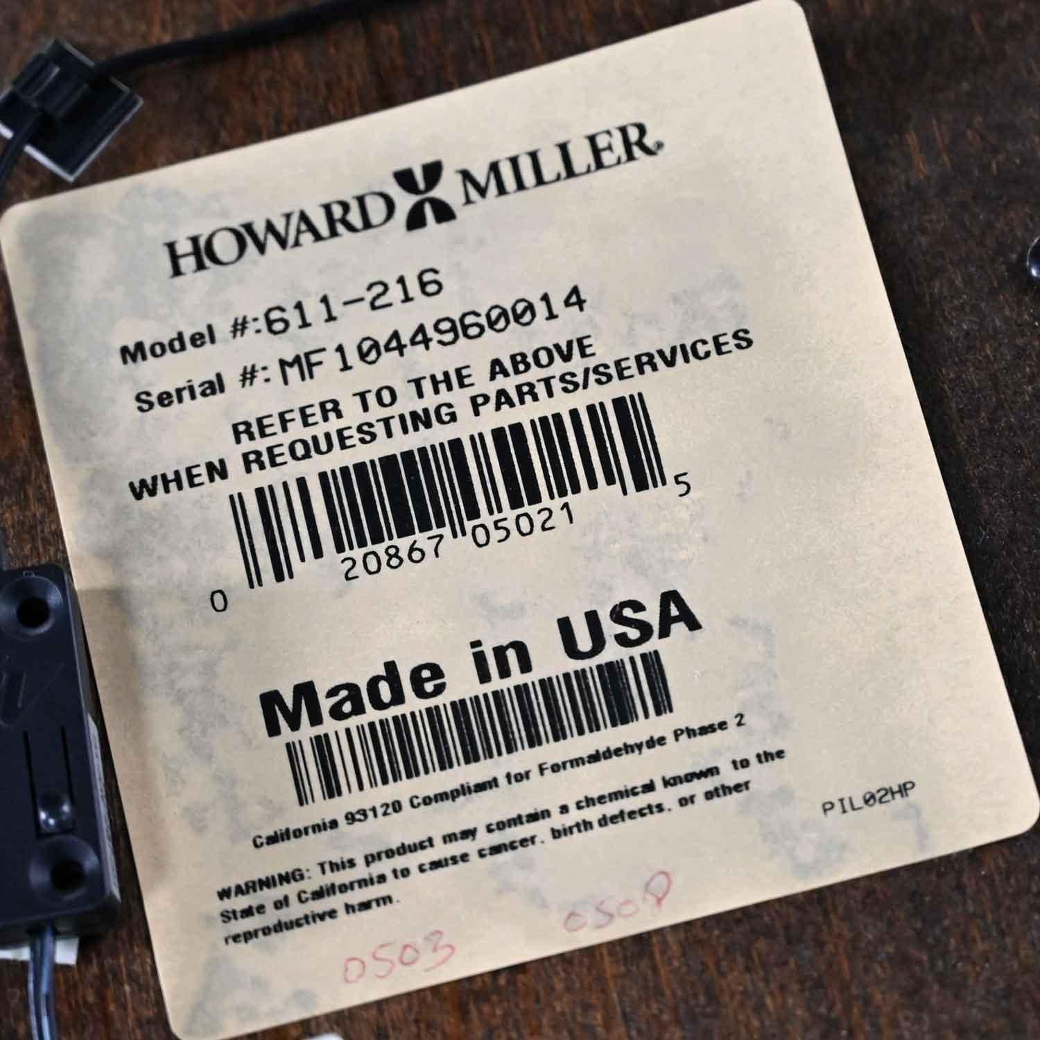 Howard Miller Quinten Modell 611-216 Chrom & Espresso Stand-Standuhr 11