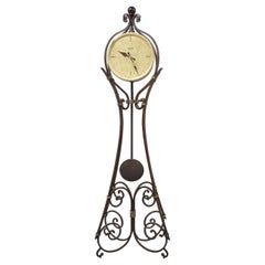 Howard Miller Vercelli Grandfather Clock Tall Wrought Iron Standing Floor Clock