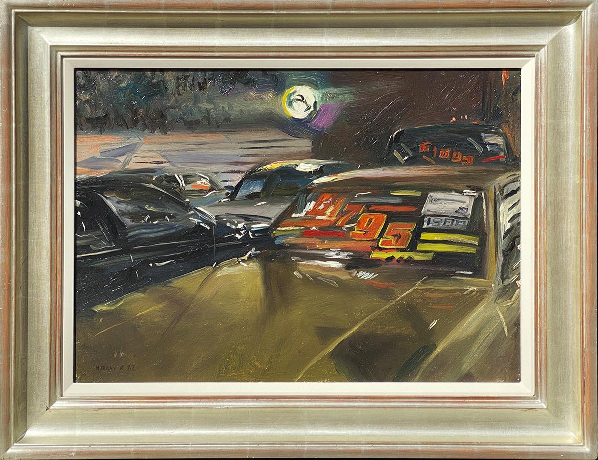 Autos im Angebot – Painting von Howard Morgan