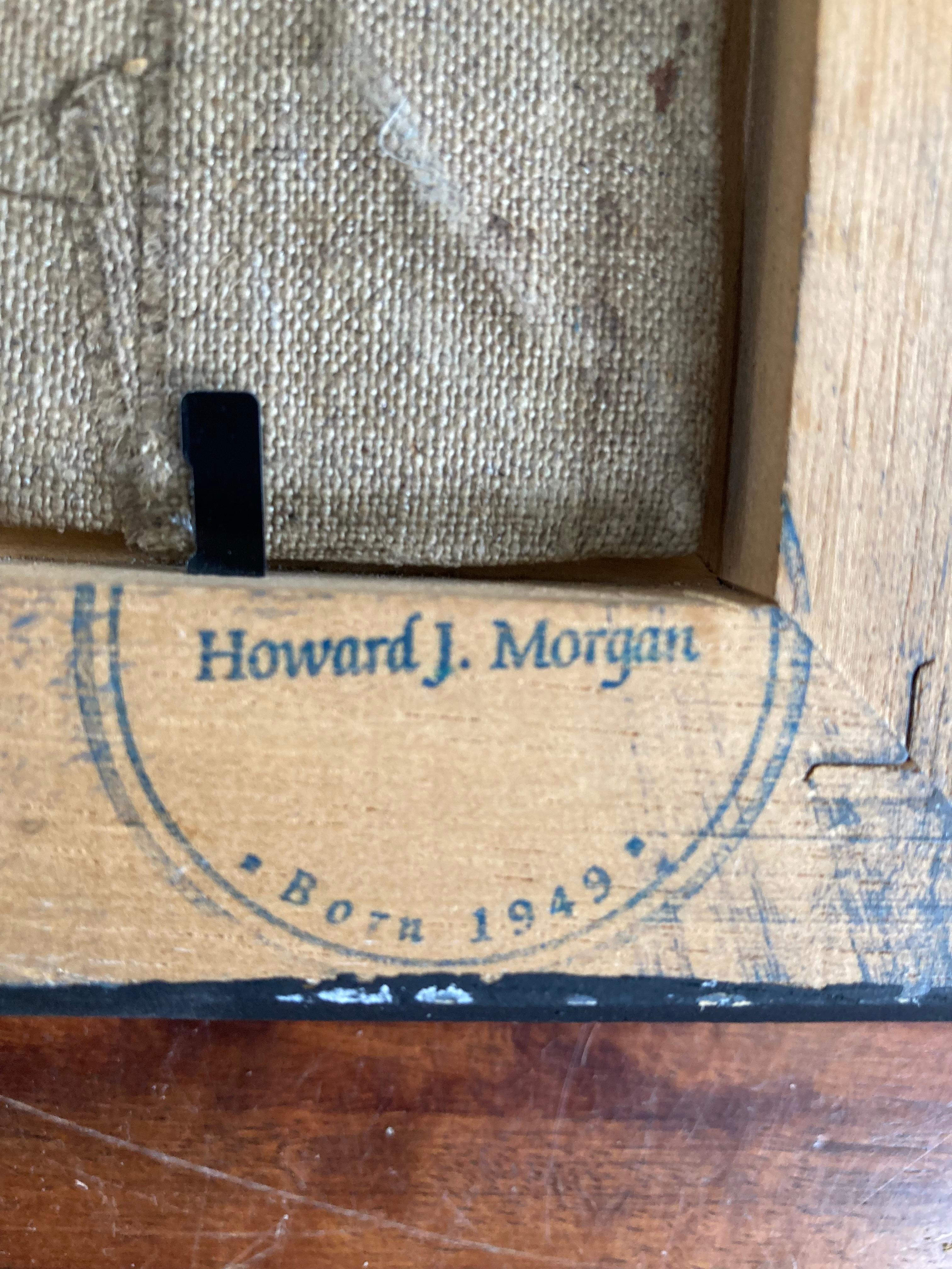Modernes britisches Stillleben mit Gänseblümchen in einer Porzellanvase von Howard J Morgan im Angebot 7