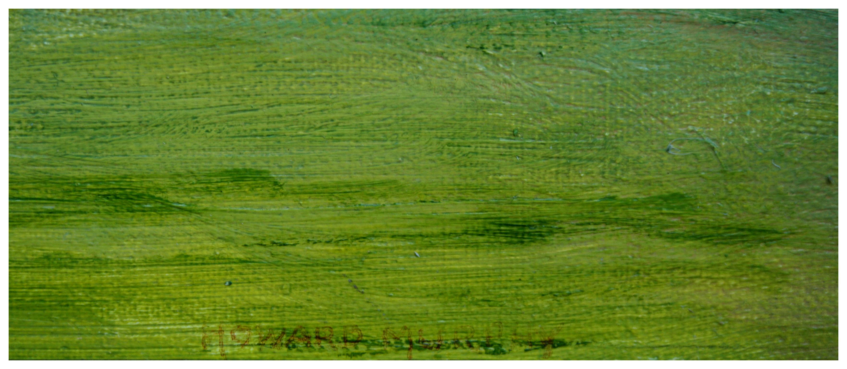 Paysage de ferme du milieu du siècle à Carmel Valley - Impressionnisme américain Painting par Howard Murphy