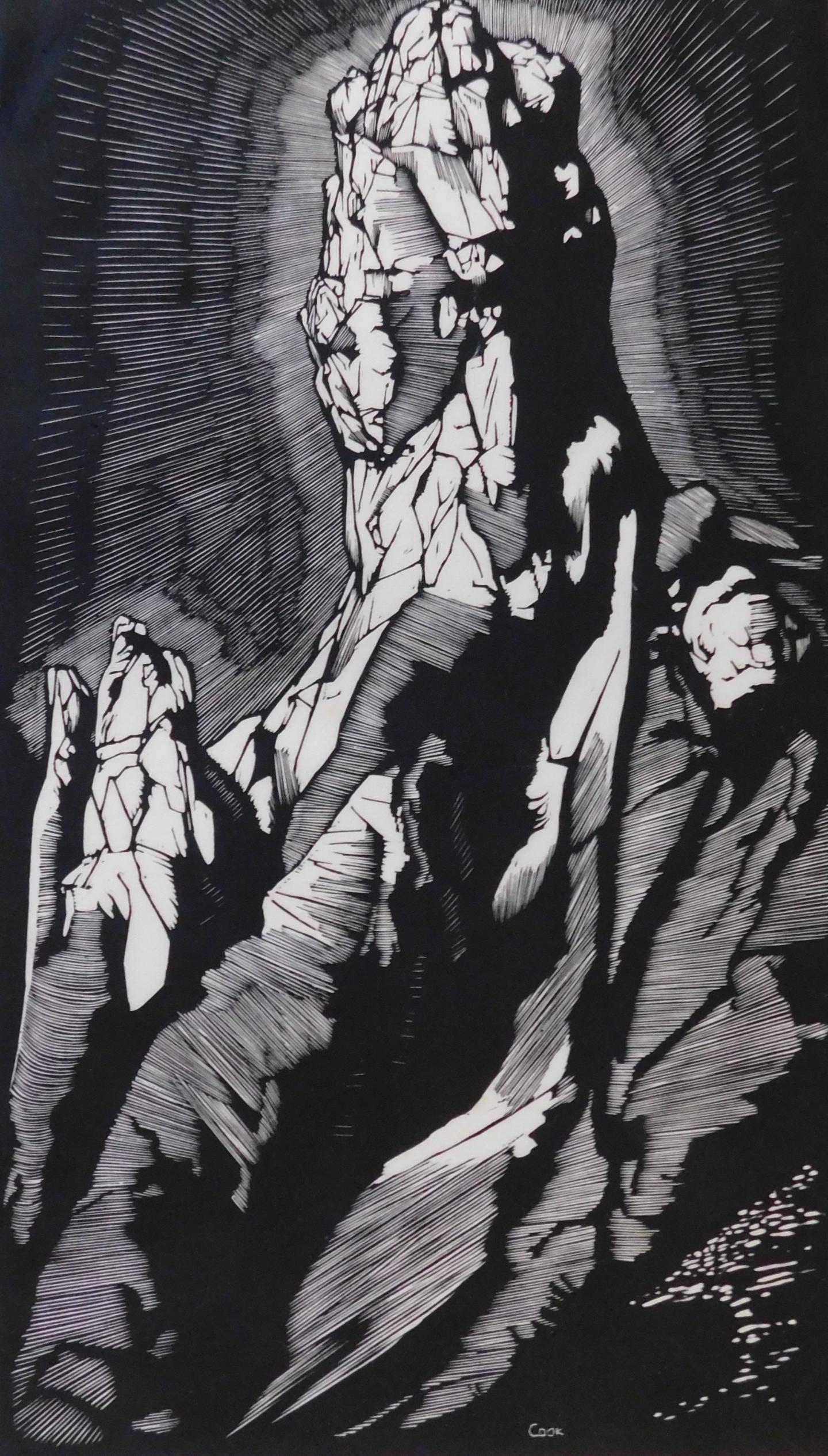 Howard Cook Original Woodblock, 1926 