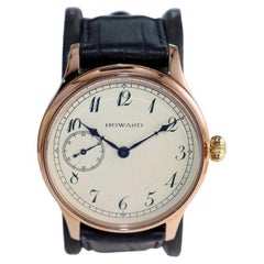Orologio Howard oversize con cassa personalizzata dal sigillo americano di Ginevra del 1925