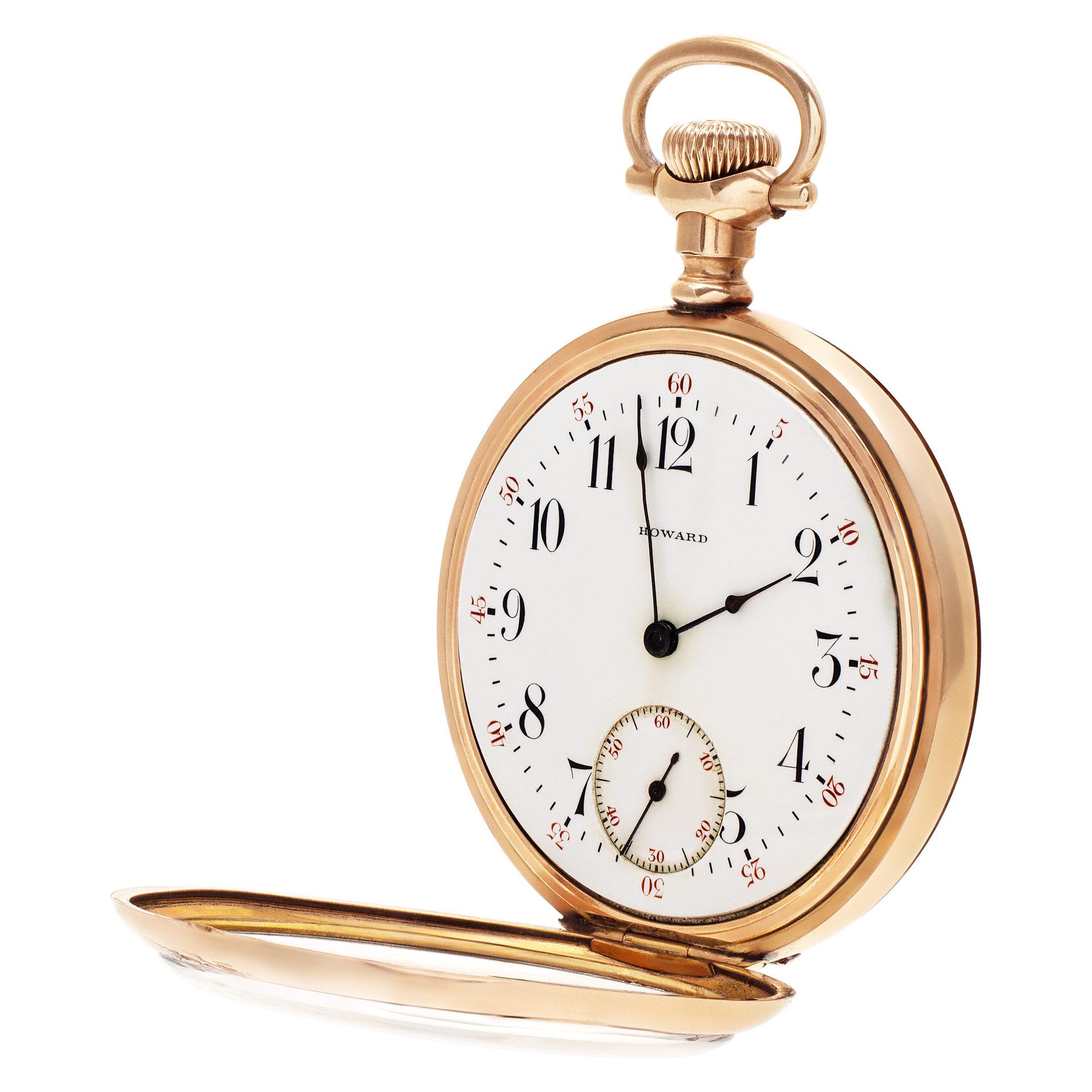Reloj de bolsillo Boston USA Howard Pen Face de 17 julios en oro de ley tamaño 16. Manual con subsegundos. Ref 1234. Circa 1900. Caja de 50 mm. Reloj Howard de segunda mano.

 Reloj de bolsillo Vintage Howard 1234 de segunda mano certificado. Este