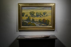 Howard Post, b.1948, Arizona. Oil on canvas painting, Along the River, 20 x 30