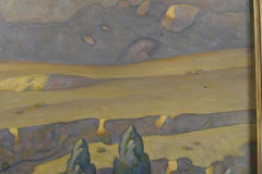 Howard Post, b.1948, Arizona. Oil on canvas, Last of the Haycrop, 54 x 42