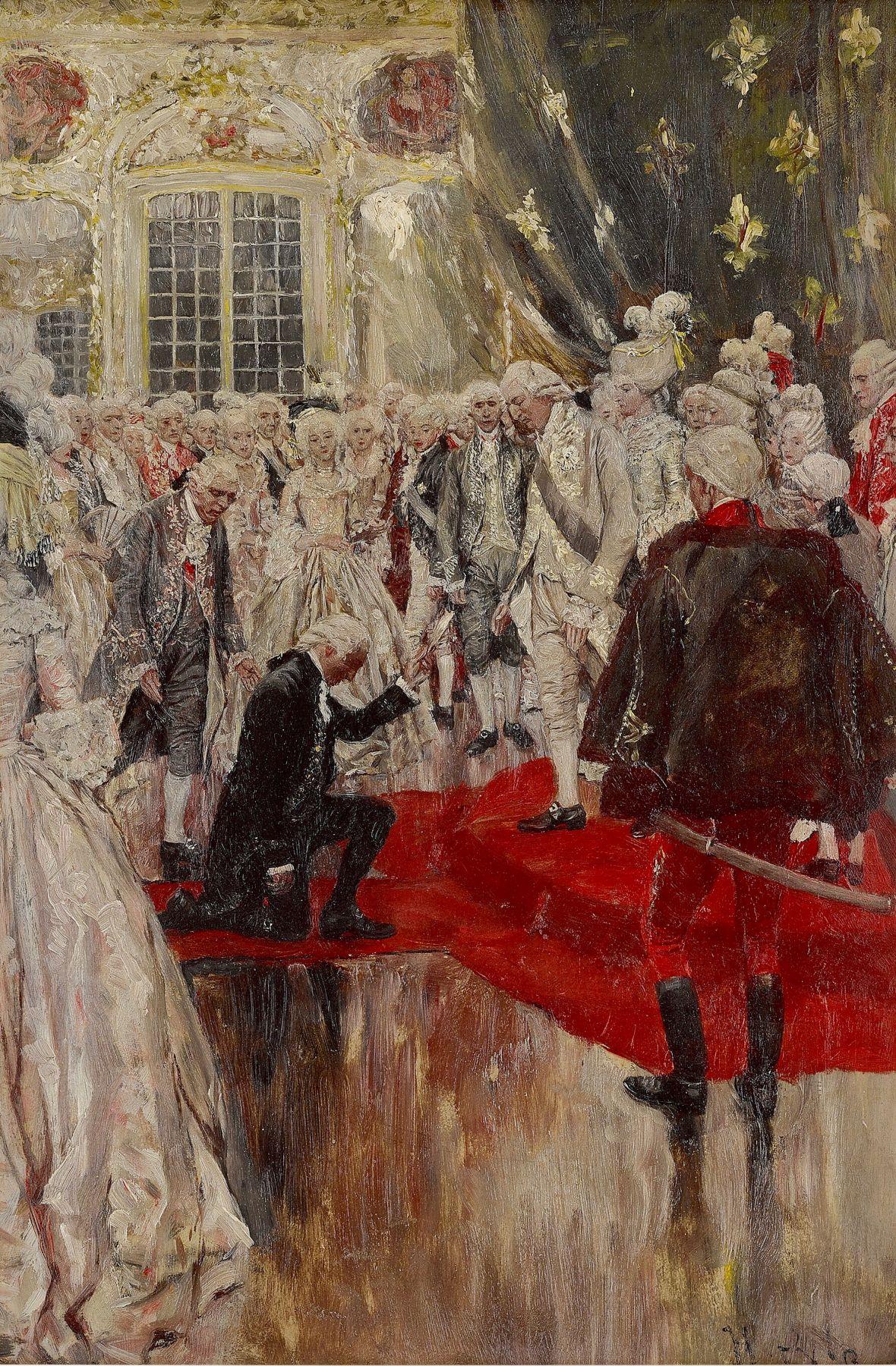 Interior Painting di Howard Pyle - Re Luigi