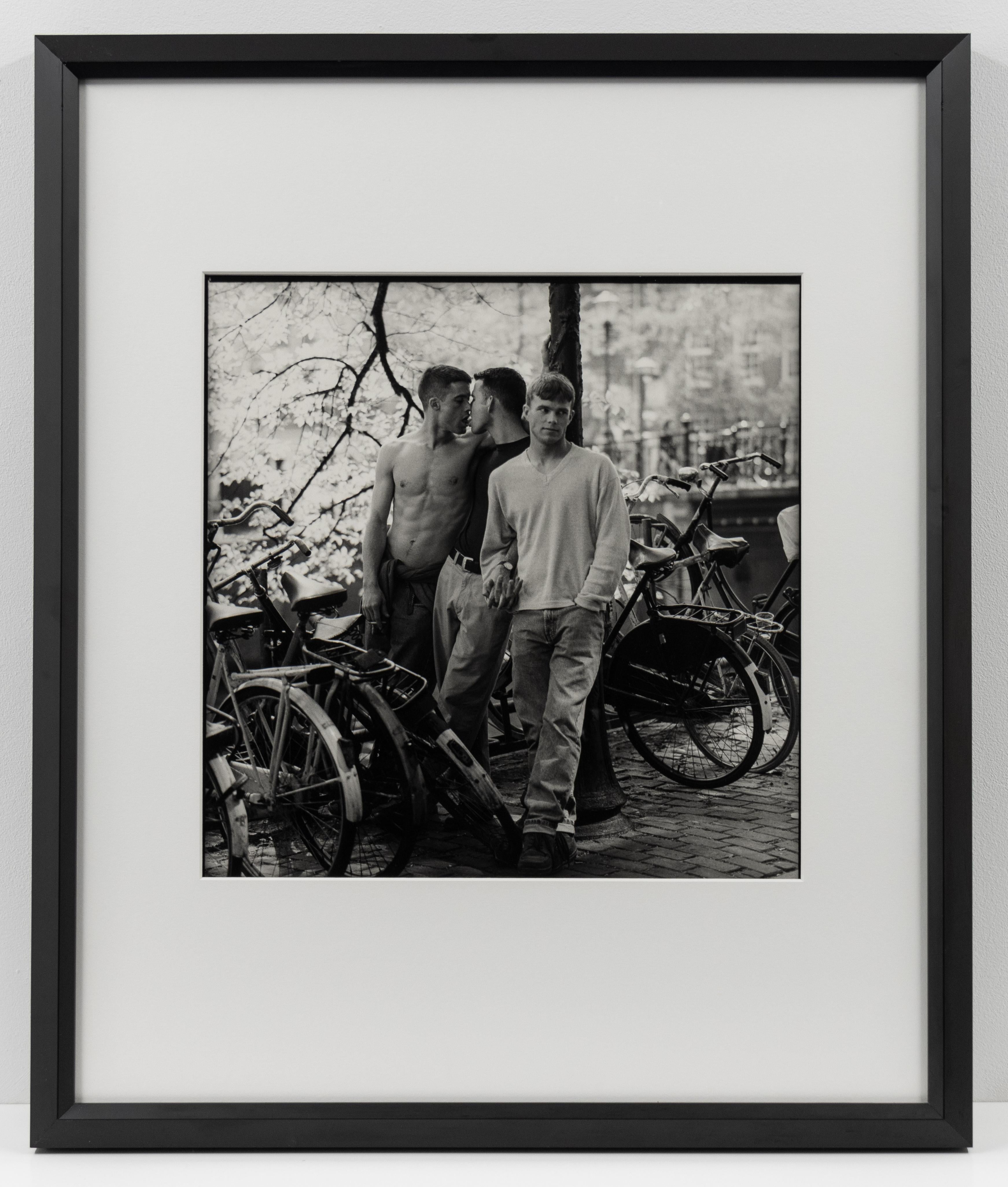 John, Gary, and Kris, Amsterdam - Contemporary Photograph by Howard Roffman