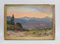 Sunset in a California Mountain Valley by Howard Russell Butler