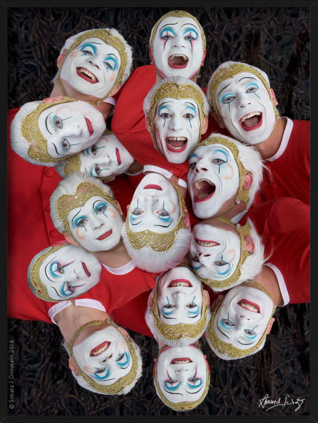 Cirque #4498 ANTHOLOGY - Group of Clown Performers, Fine Art Photography, 2018 For Sale 3