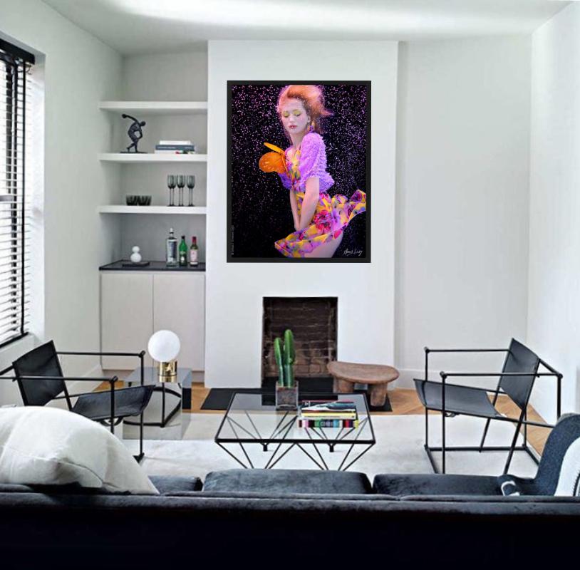 Unterwasserstudie #2615 - Unterwasserporträt in Rosa, Kunstfotografie, 2005 – Photograph von Howard Schatz
