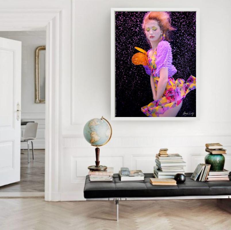 Unterwasserstudie #2615 - Unterwasserporträt in Rosa, Kunstfotografie, 2005 (Zeitgenössisch), Photograph, von Howard Schatz