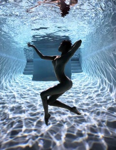 Underwater Study #2826 - Nude Model Posing Underwater in a Pool 