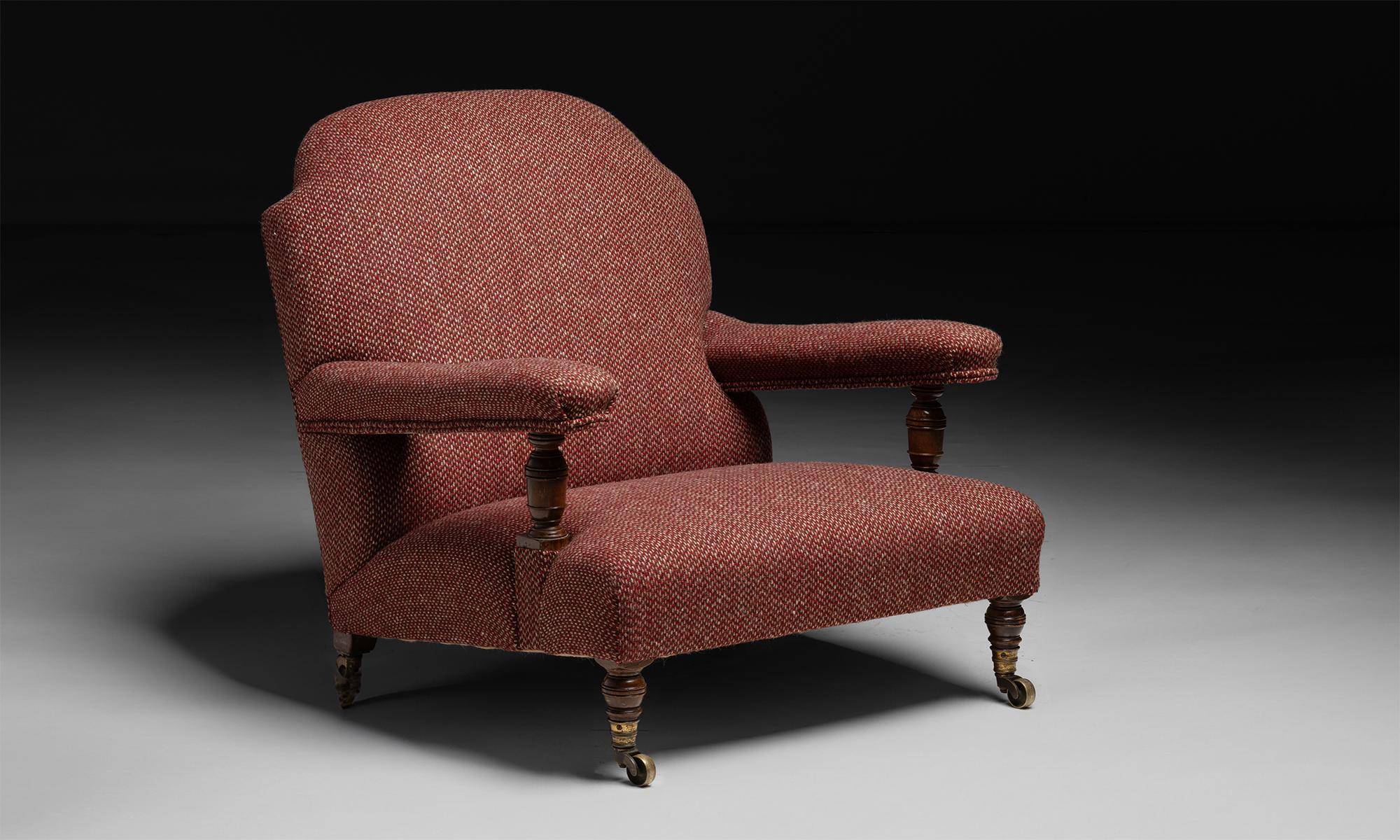 Howard & Sons Armchair in Pierre Frey Tweed

England circa 1880

28