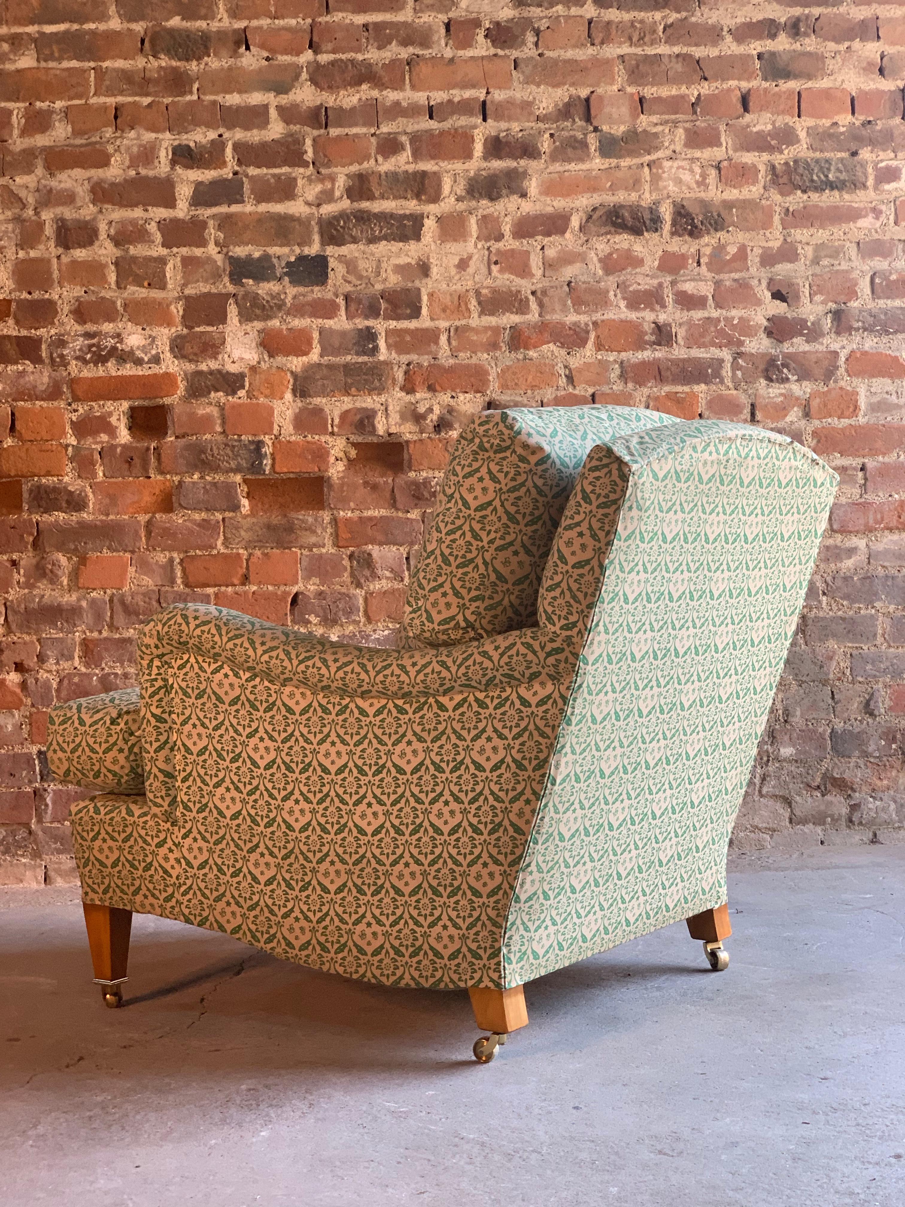 Victorian Howard & Sons Bridgewater Armchair Deep Seated Loose Cushion Chair, 2009