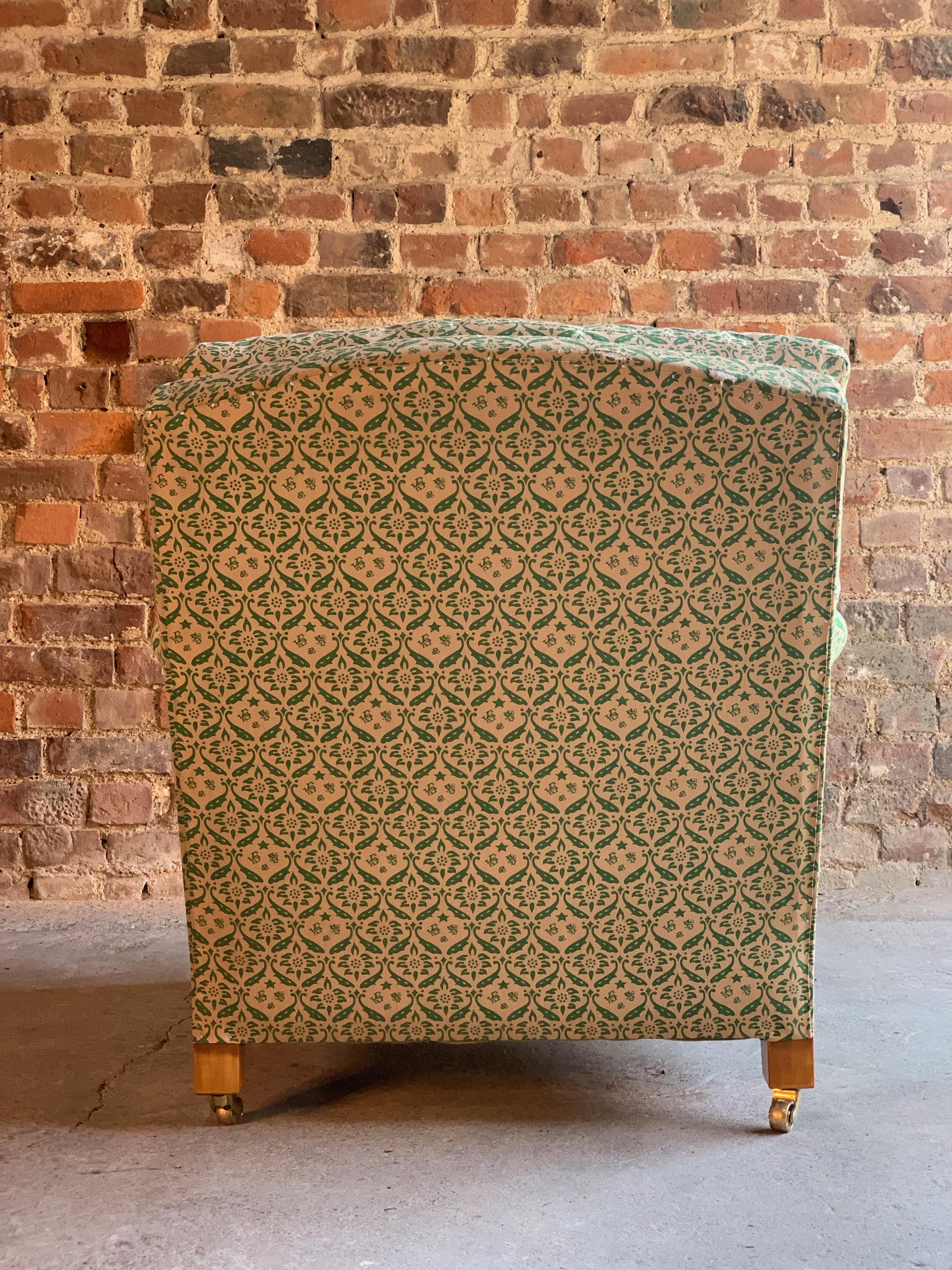 British Howard & Sons Bridgewater Armchair Deep Seated Loose Cushion Chair, 2009