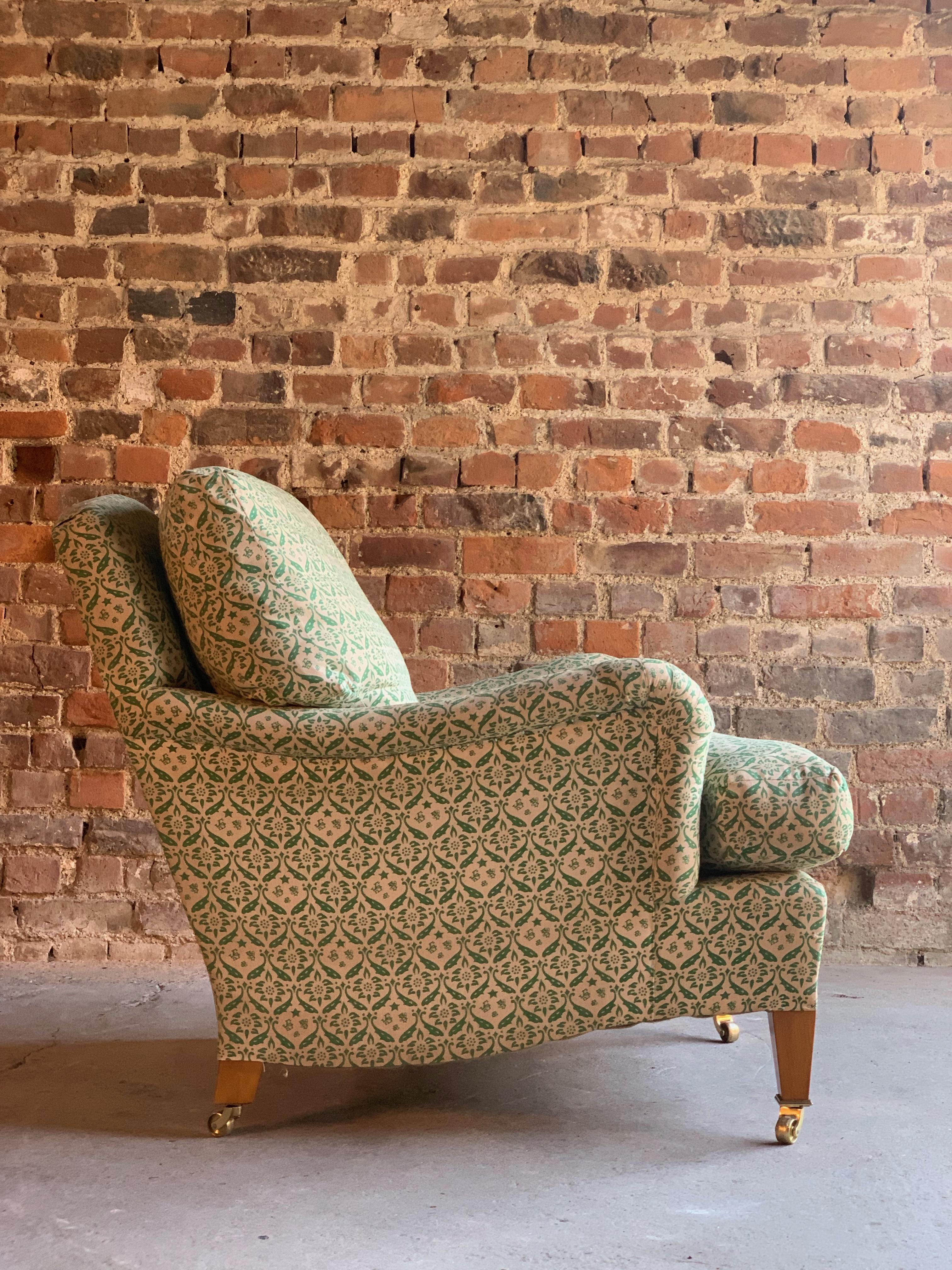 Howard & Sons Bridgewater Armchair Deep Seated Loose Cushion Chair, 2009 In Good Condition In Longdon, Tewkesbury