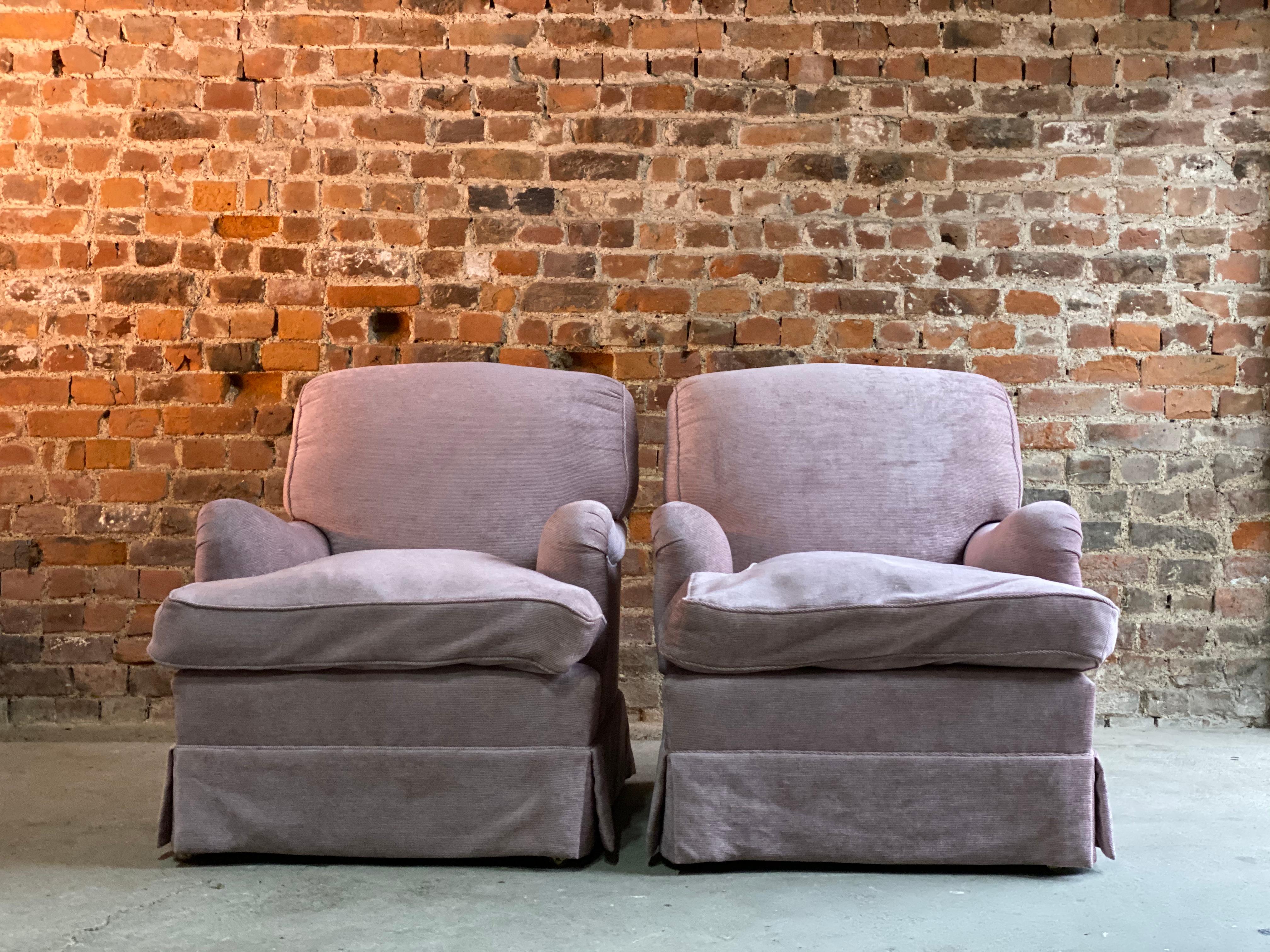 Pair of Howard & Sons Bridgewater Armchairs Matching Deep Seated 2014 Number 4 1