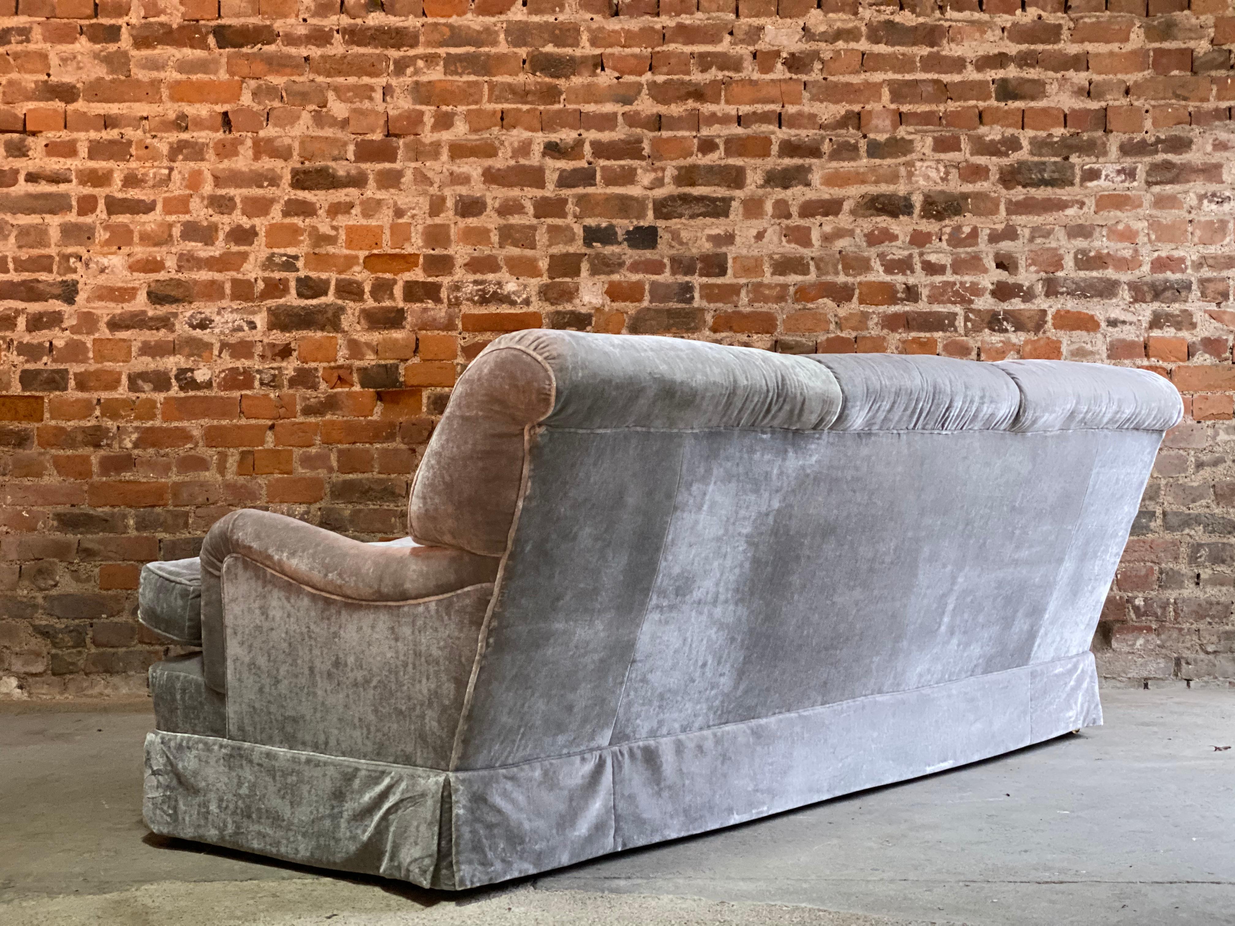 British Howard & Sons Bridgewater Sofa Deep Seated Loose Cushion Bespoke 2014 Number 1