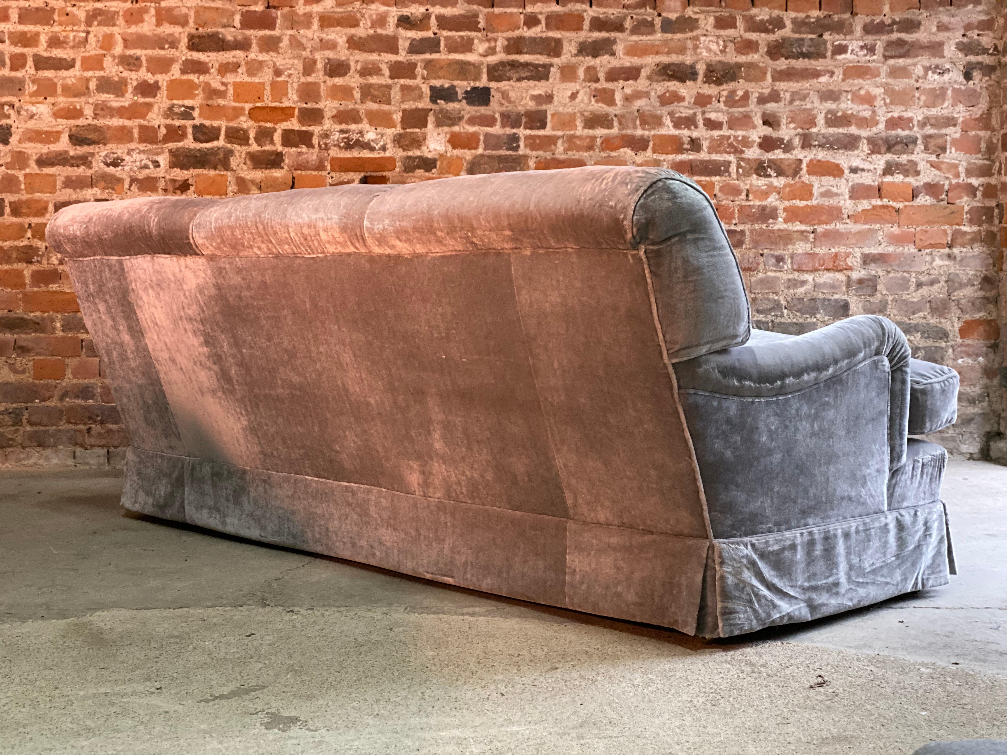Howard & Sons Bridgewater Sofa Deep Seated Loose Cushion Bespoke 2014 Number 1 In Excellent Condition In Longdon, Tewkesbury