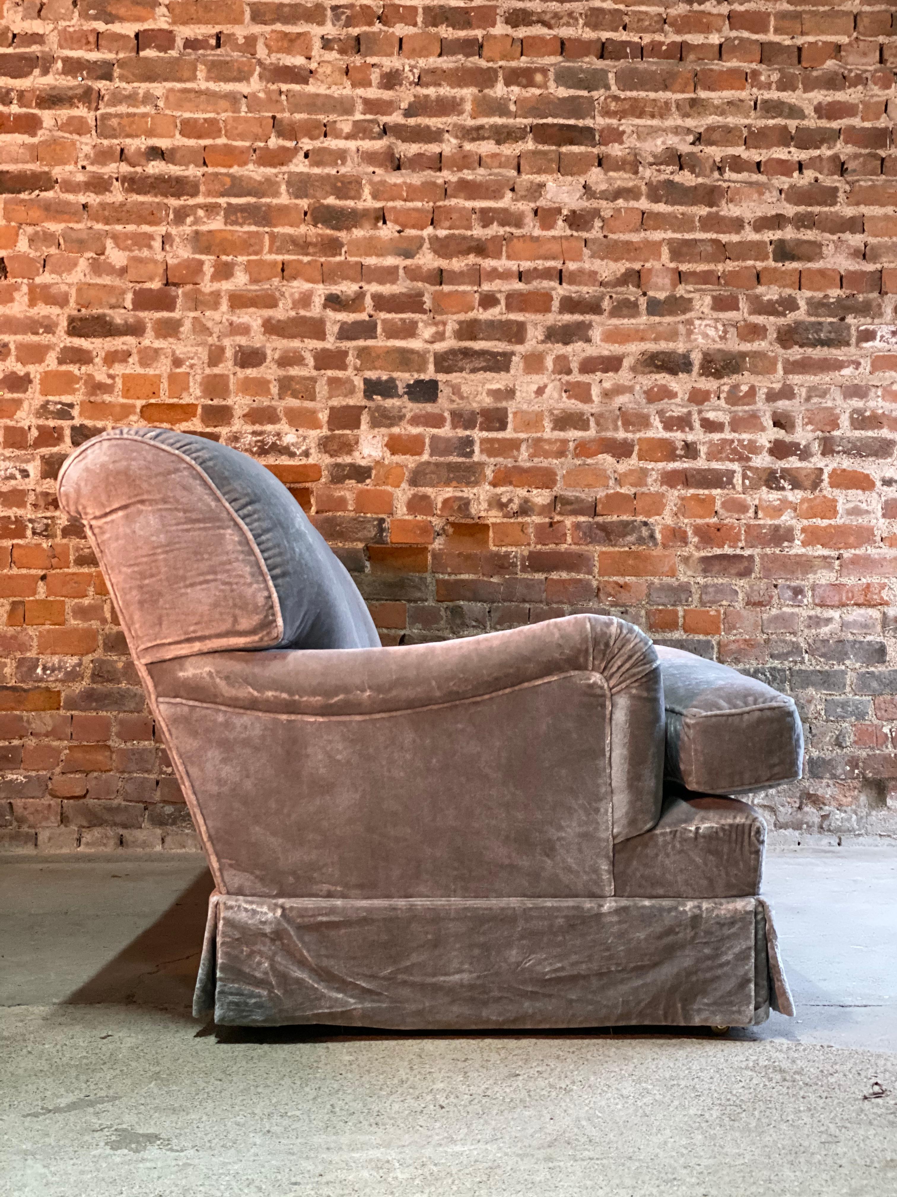 Contemporary Howard & Sons Bridgewater Sofa Deep Seated Loose Cushion Bespoke 2014 Number 1