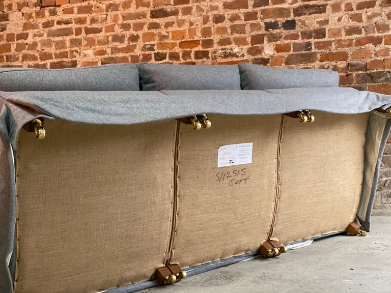 Howard & Sons Bridgewater Sofa Deep Seated Loose Cushion Bespoke 2014 Number 2 For Sale 3