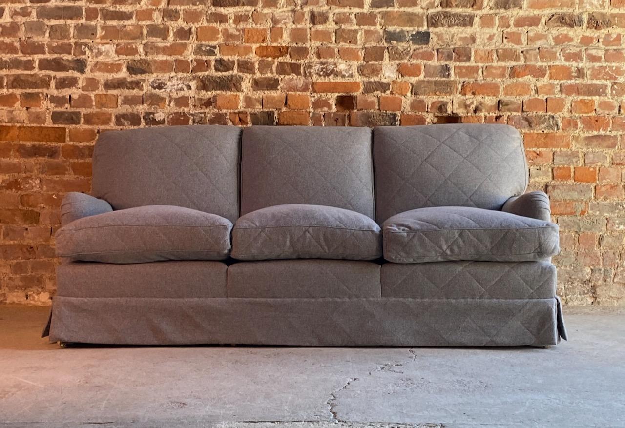 Howard & Sons Bridgewater Sofa Deep Seated Loose Cushion Bespoke 2014 Number 2 3