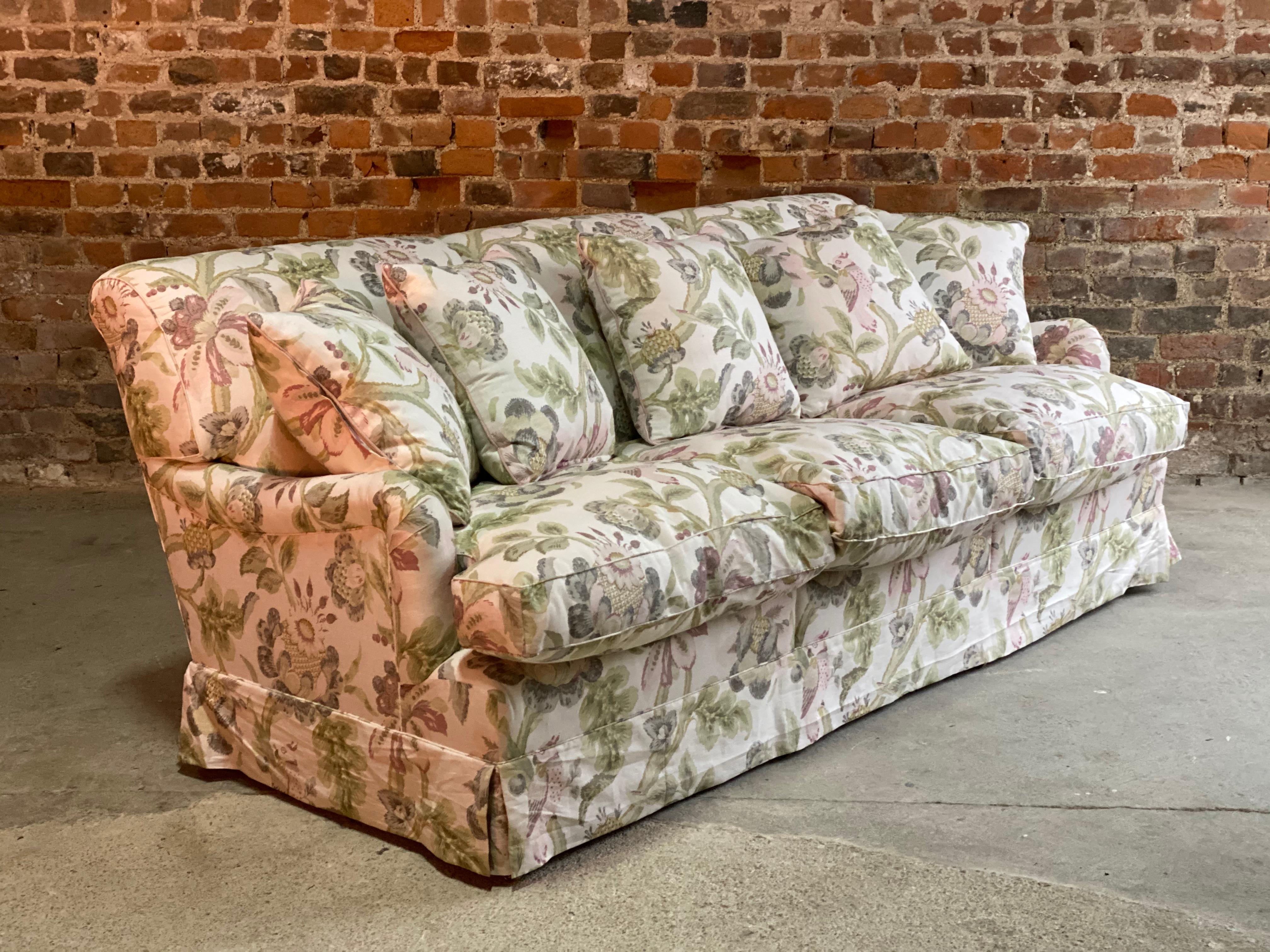 British Howard & Sons Bridgewater Sofa Deep Seated Loose Cushion Bespoke 2014 Number 3