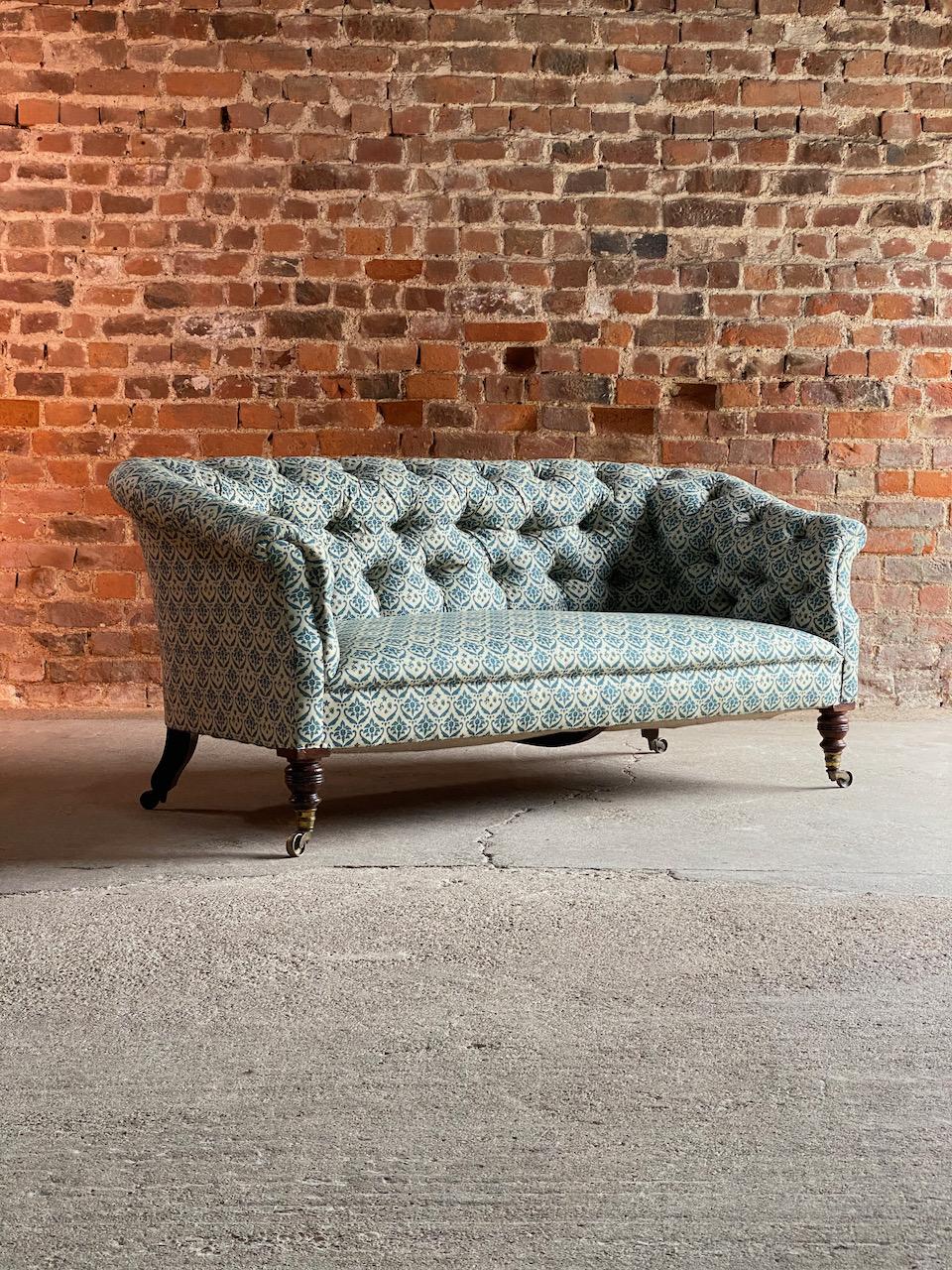 Victorian Howard & Sons Chesterfield Sofa 19th Century circa 1850 No: 2