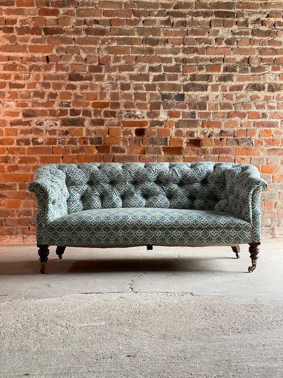 Mahogany Howard & Sons Chesterfield Sofa 19th Century circa 1850 No: 2