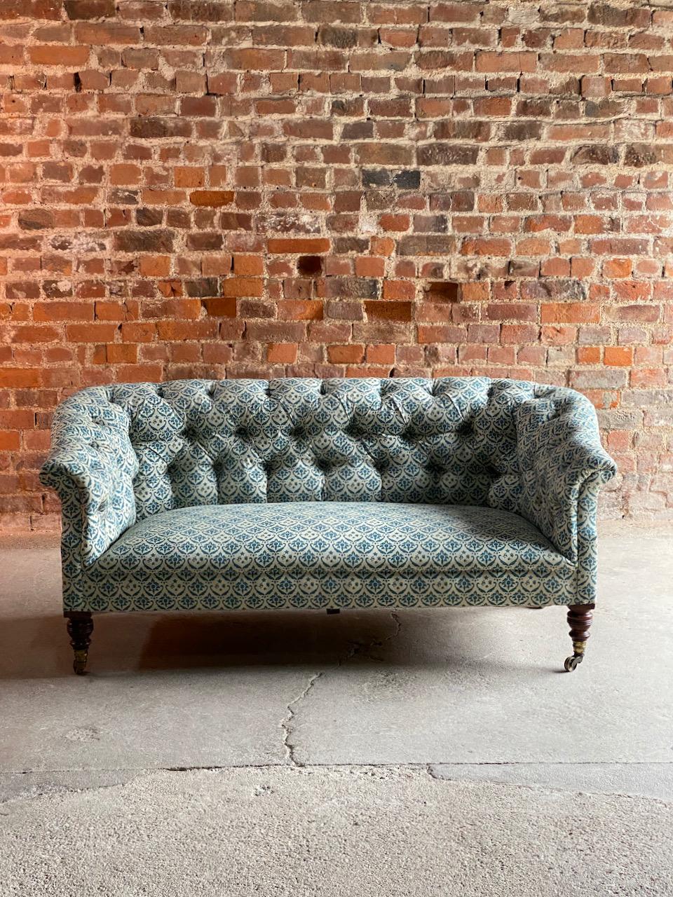 Mid-19th Century Howard & Sons Chesterfield Sofa 19th Century circa 1850 No: 2