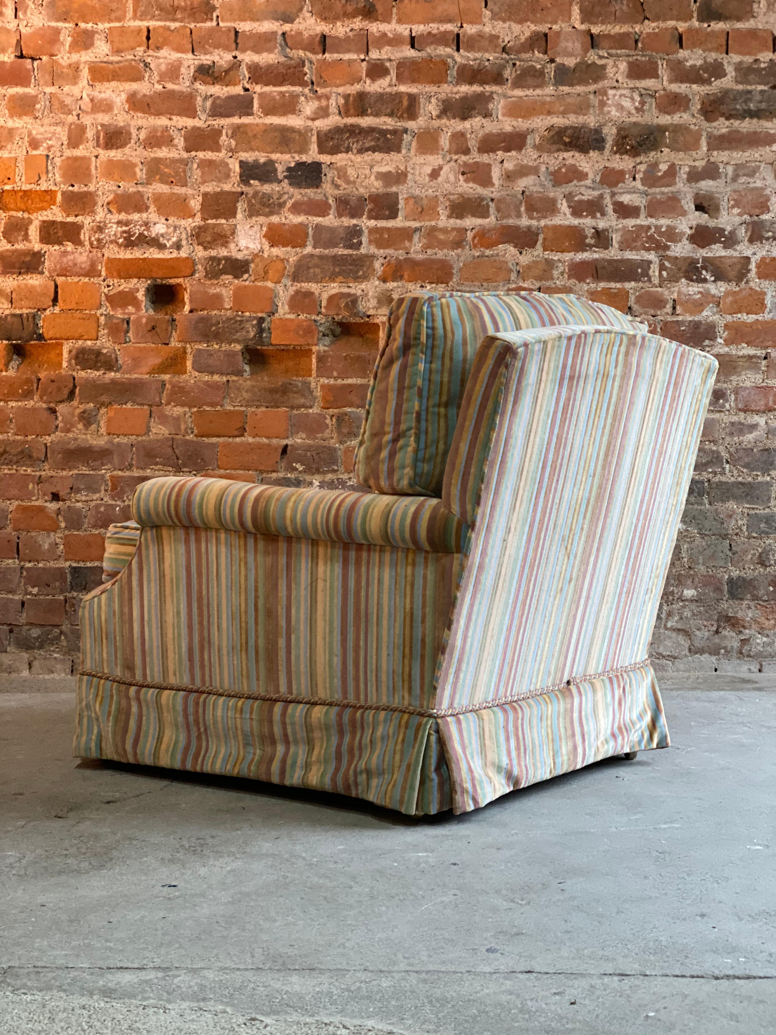 Contemporary Howard & Sons Clayton Armchair Deep Seated Rod Stewart Number 5