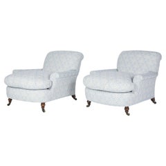 Howard & Sons club armchairs 19th Century