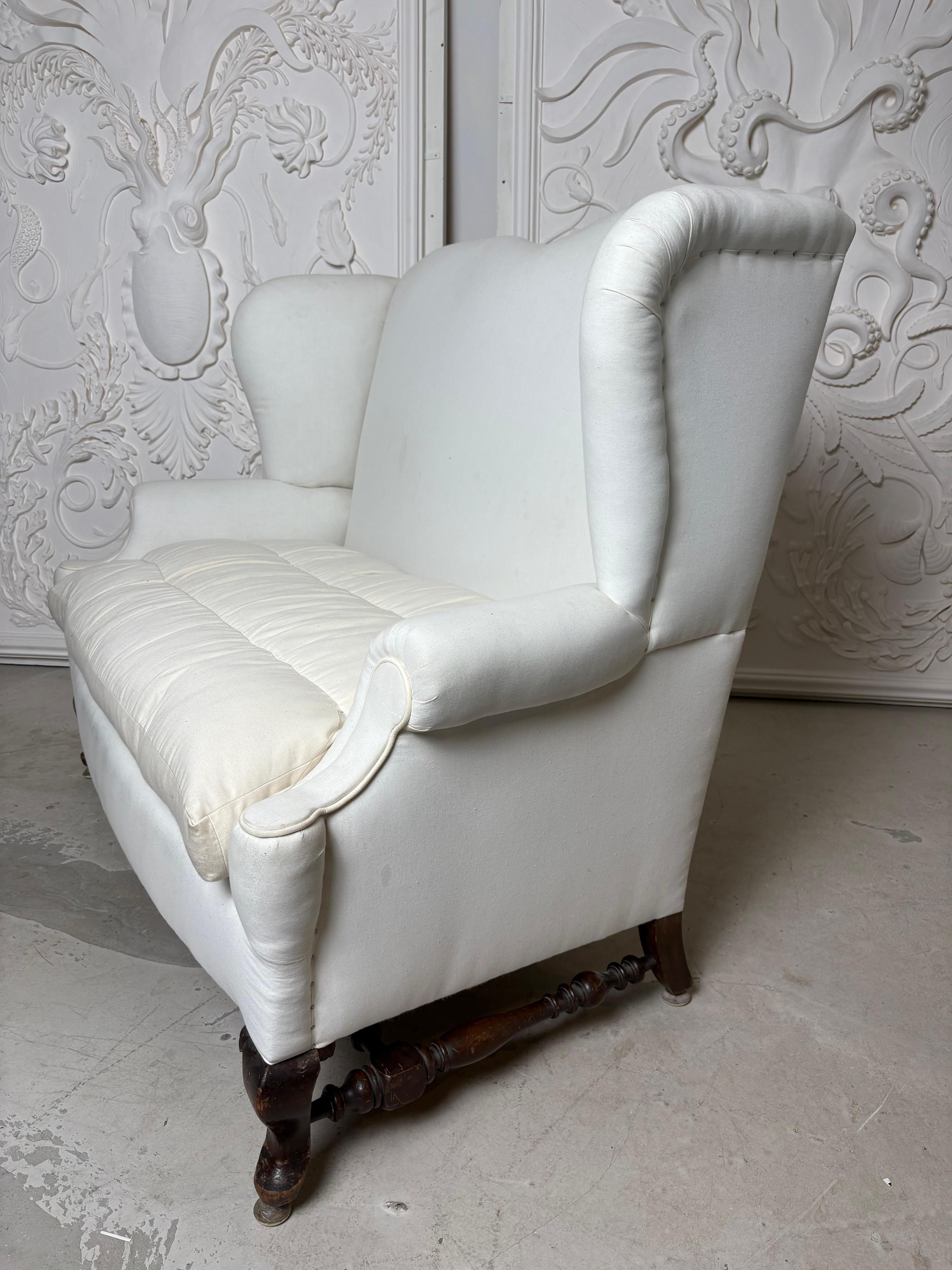 Howard & Sons Doppelflügelsofa Sessel im Angebot 2