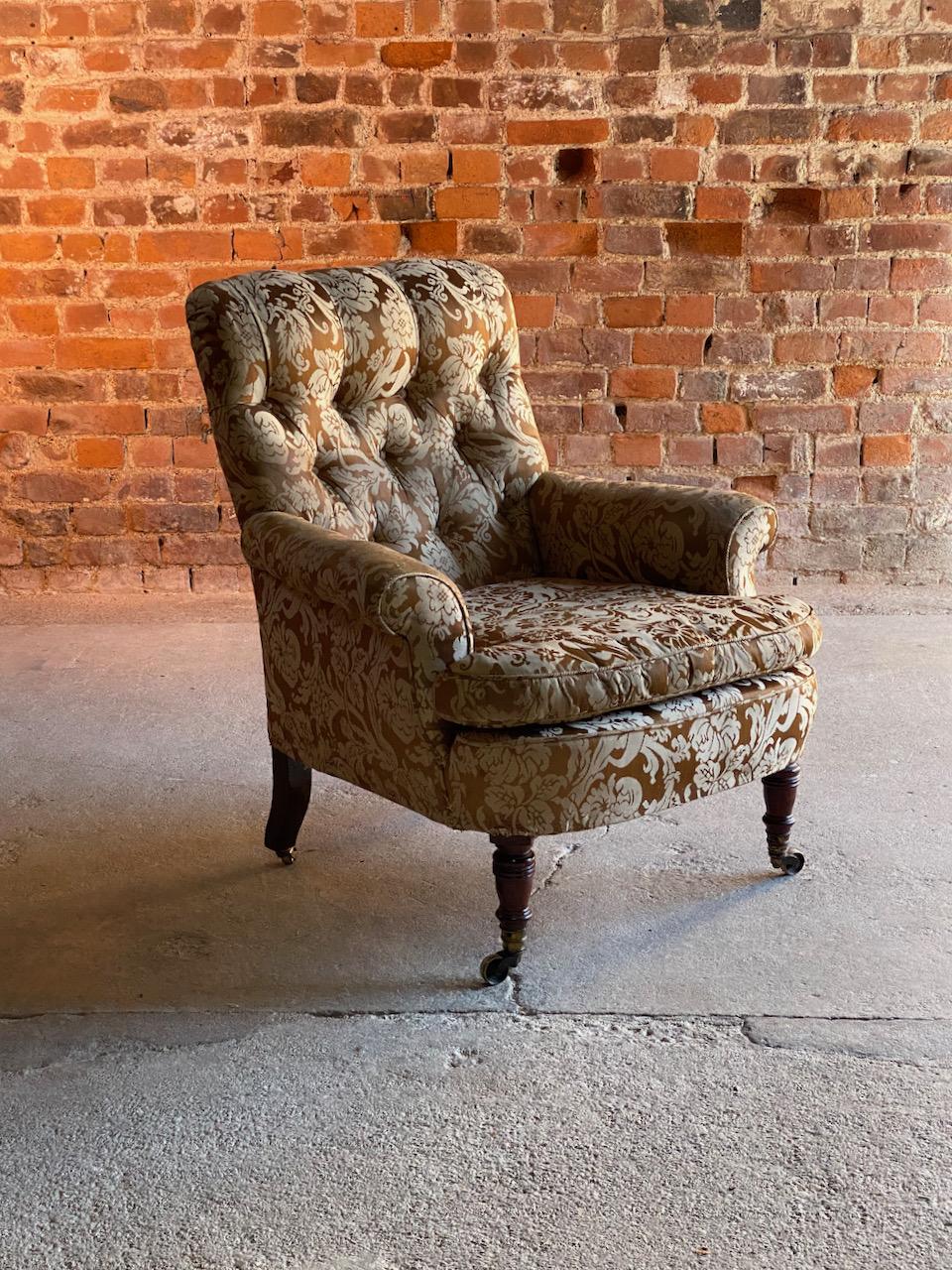 Howard & Sons ‘Easy’ Armchair, 19th Century England, Circa 1860 5