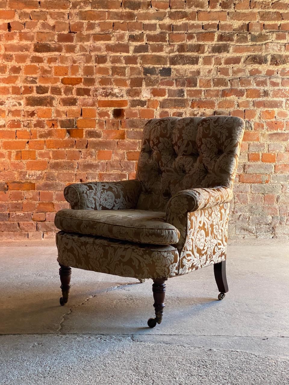 Howard & Sons ‘Easy’ Armchair, 19th Century England, Circa 1860 1