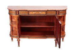 Howard & Sons Fine Inlaid Marble Top Side Cabinet Exhibition Quality