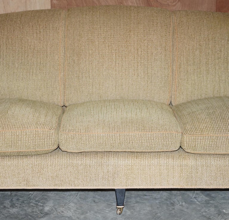 Howard and Sons Fully Stamped Sofa Feather Filled Feather Cushions