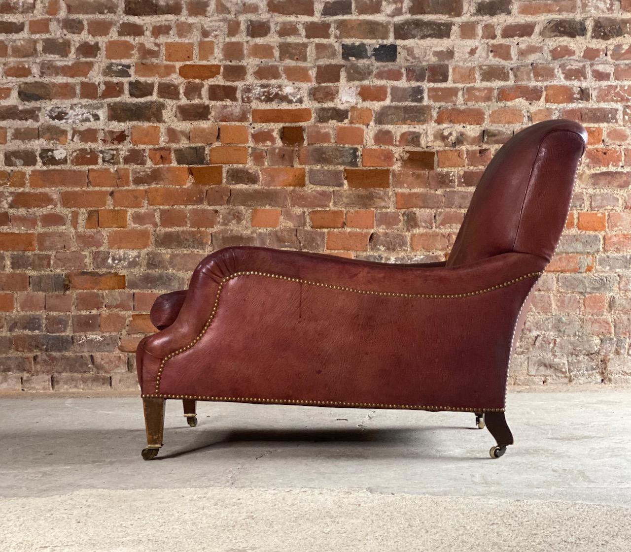Victorian Howard & Sons Grafton Armchair, 19th Century, circa 1890
