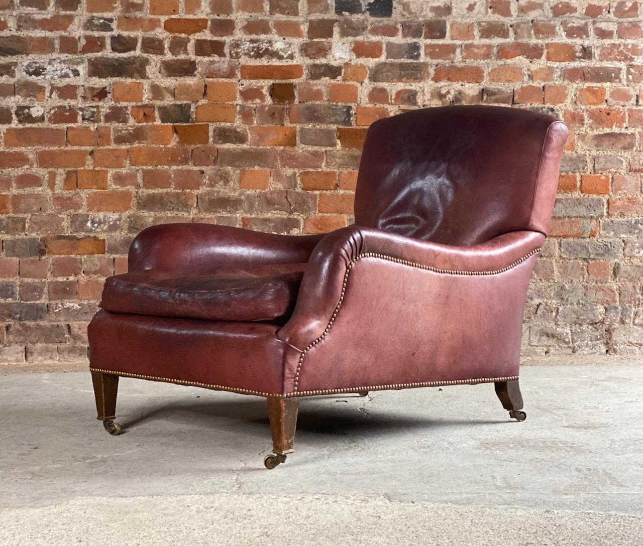 English Howard & Sons Grafton Armchair, 19th Century, circa 1890