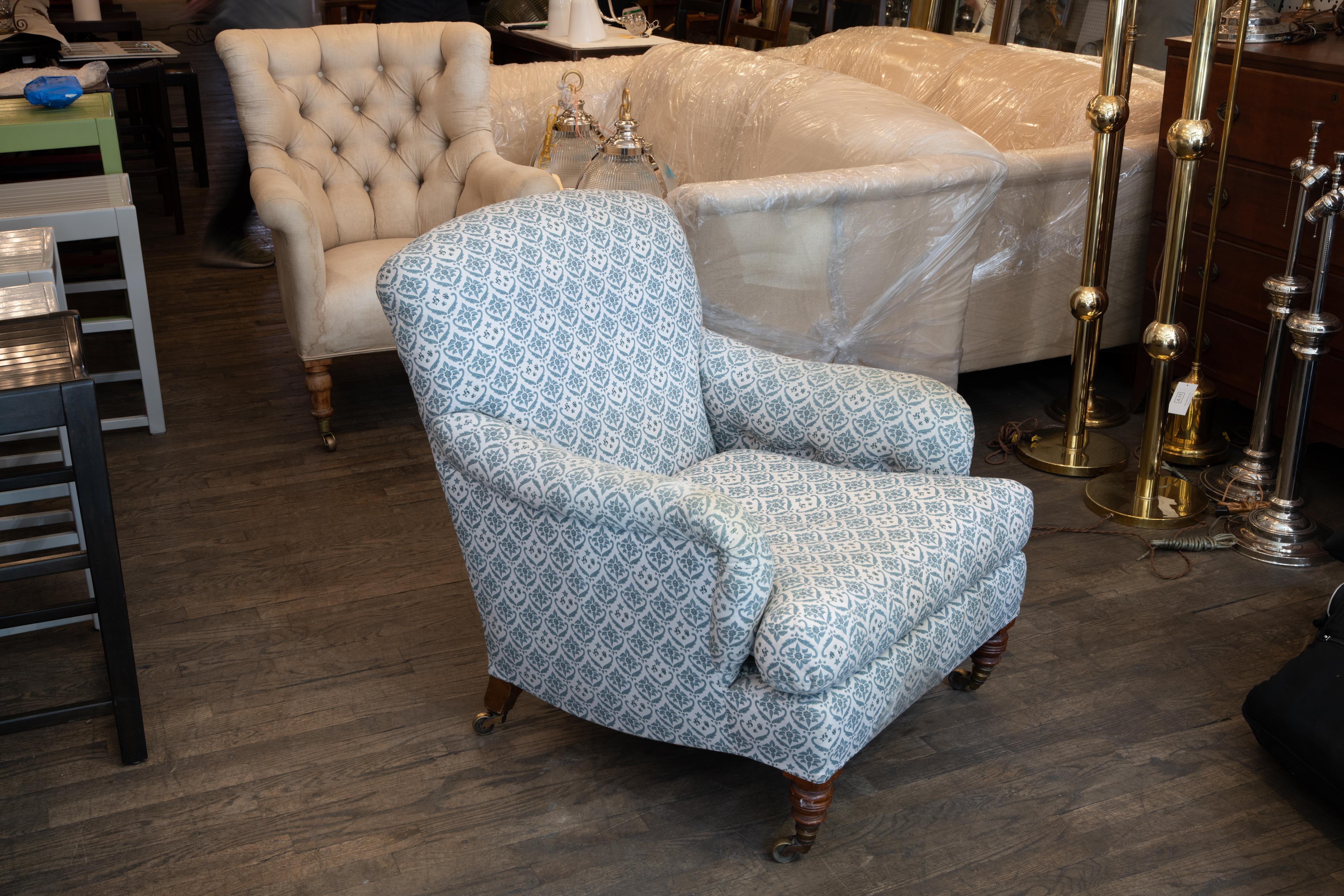 Sillón Howard and Sons Grafton Fines del siglo XIX en venta