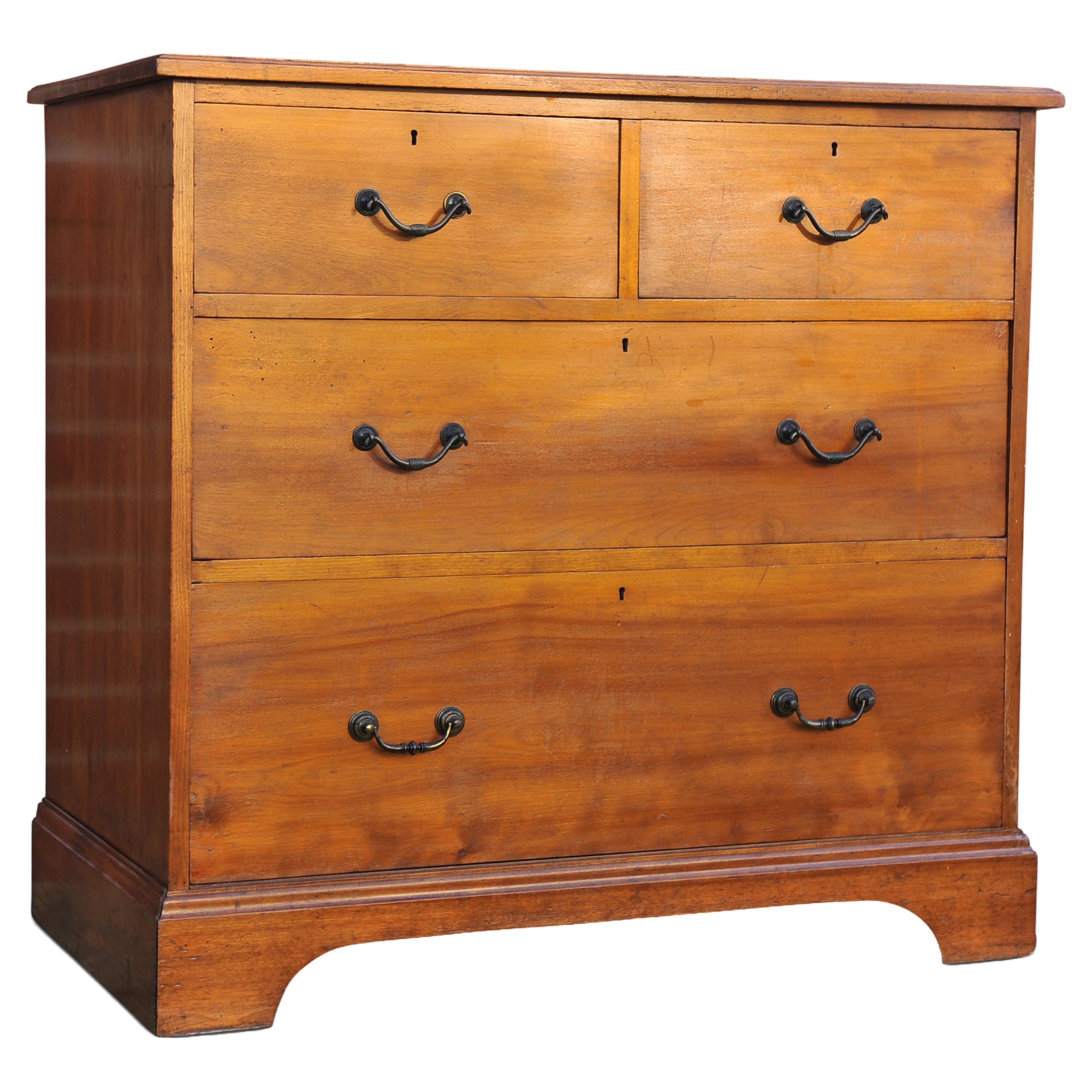 Howard & Sons Hand Crafted Cherrywood Dresser / Bureau With Brass Drop Handles  For Sale