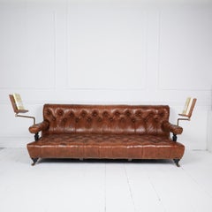 Howard & Sons leather club sofa