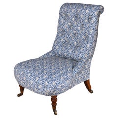 Antique Howard & Sons Slipper Chair